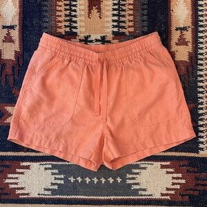 LIKE NEW J. Crew Point Sur Linen Blend High Waist Shorts